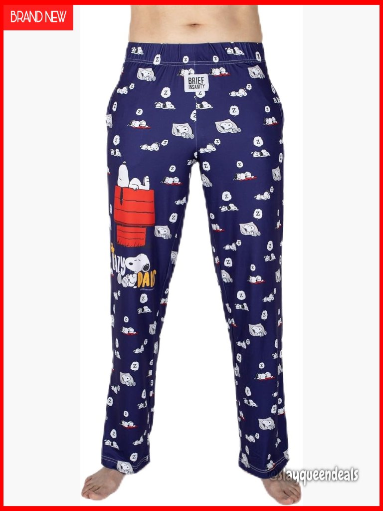 Snoopy Lounge Pajama Pants - Ultra-Soft Loose Fit Sleep Bottoms